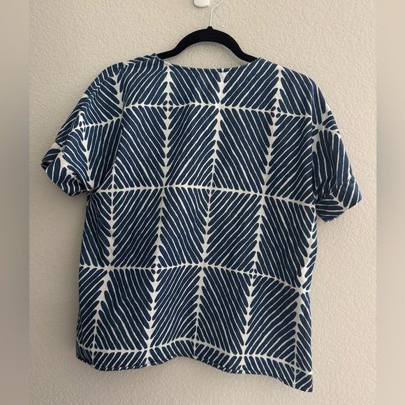 Marimekko x Uniqlo NWOT Cotton Geometric Print Oversized Top size S - Picture 6 of 11
